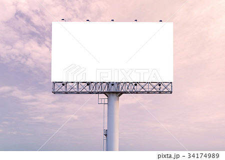 large Blank billboard ready for new advertisement large Blank billboard ready for new advertisement 34174989