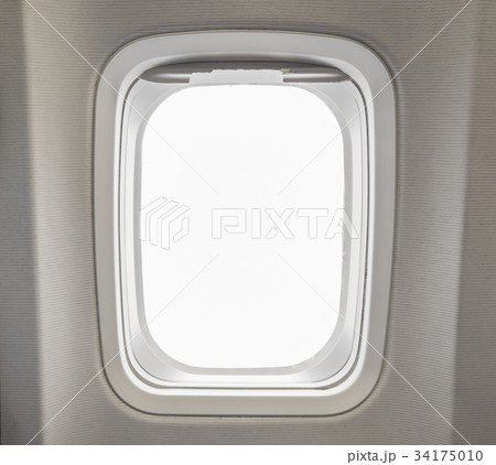 windows Airplane in cabin of huge aircraft 34175010