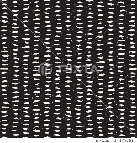 Seamless pattern with hand drawn brush strokes 34175662