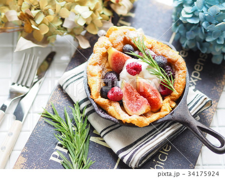 スキレットでダッチベイビー 34175924