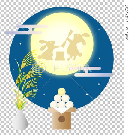 Tsukimi dumpling rabbit rabbit chopsticks 34176754