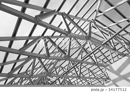 Structure of steel roof. 34177512