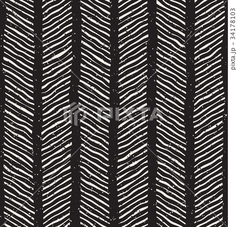 Hand drawn style seamless pattern. Abstract 34178103