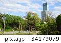 天王寺動物園から望むあべのハルカス 34179079
