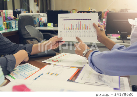 Business and finance concept of office working Business and finance concept of office working 34179630