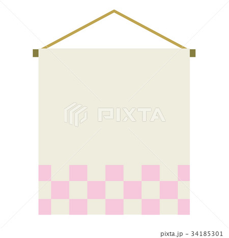 旗　市松模様 34185301