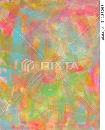 アクリル厚塗り カラフルのイラスト素材
