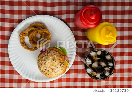 Close-up of burger 34189730