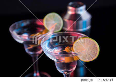 Marinated olives on paper white paper 34189734