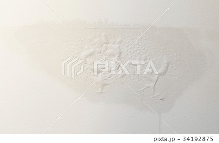 The wet plaster on the wall The wet plaster on the wall 34192875