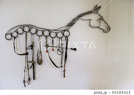 Horse shape decoration made by bridle Horse shape decoration made by bridle 34193423