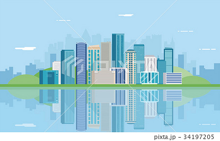 Urban landscape. Modern city. Building Urban landscape. Modern city. Building 34197205
