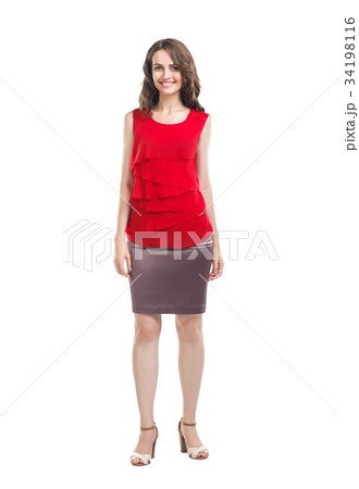 Full length portrait of beautiful business woman Full length portrait of beautiful business woman 34198116