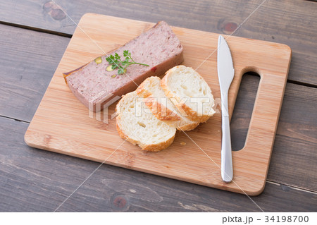 german country pate with baguette german country pate with baguette 34198700