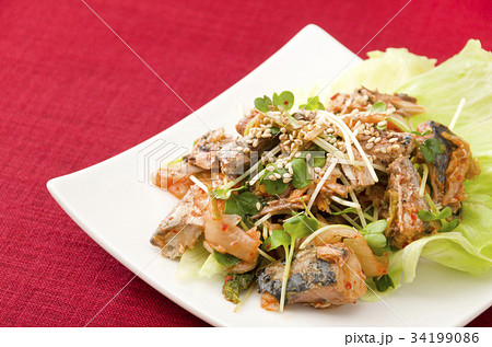 さば缶のキムチ和え さば缶のキムチ和え 34199086