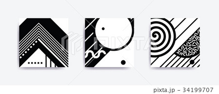 Colorful trend Neo Memphis geometric poster 34199707