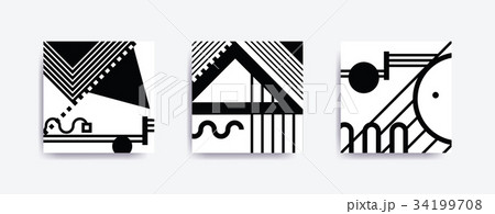 Colorful trend Neo Memphis geometric poster 34199708