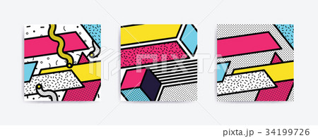 Colorful Pop art set Colorful Pop art set 34199726