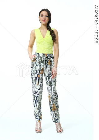 business woman in summer clothes business woman in summer clothes 34200077