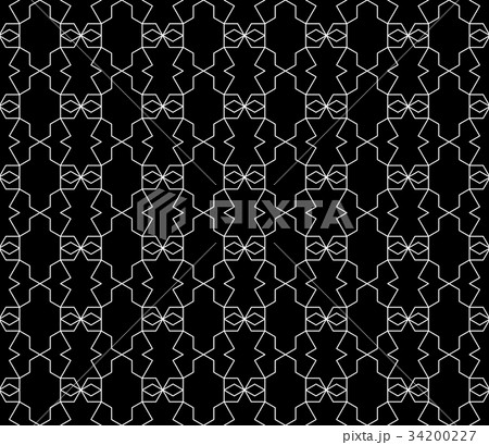 Vector seamless geometric pattern with editable 34200227