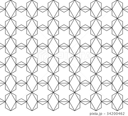 Vector seamless geometric pattern with editable Vector seamless geometric pattern with editable 34200462