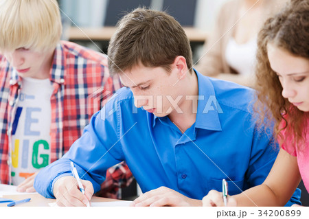 Students at lesson Students at lesson 34200899