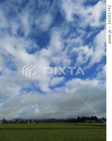 青空　田園風景　秋　9月 34201742