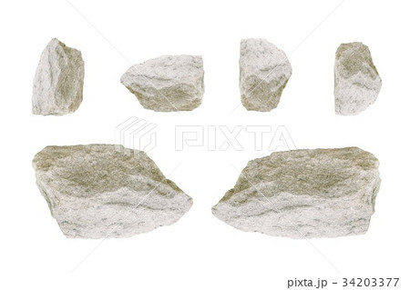 Stone on white background. 34203377