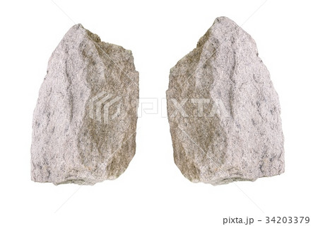 Stone on white background. 34203379