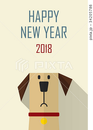 2018 年賀状 タテ 2018 年賀状 タテ 34205786