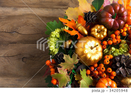 Thanksgiving greeting background with cones Thanksgiving greeting background with cones 34205948