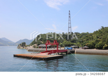 Okunoshima in the Seto Sea of Japan. 34208087