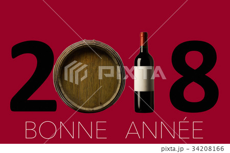 New Year Celebration with wine 2018 New Year Celebration with wine 2018 34208166