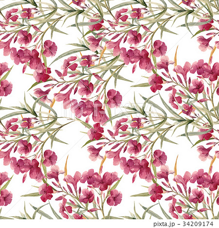 Watercolor floral vector pattern Watercolor floral vector pattern 34209174