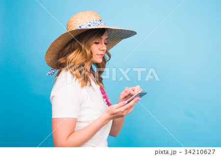 Technology, people and modern devices concept - Technology, people and modern devices concept - 34210627