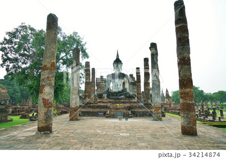 タイ王国の世界遺産、スコータイ歴史公園、遺跡群 タイ王国の世界遺産、スコータイ歴史公園、遺跡群 34214874