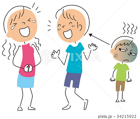 ヤキモチのイラスト素材 34215022 Pixta