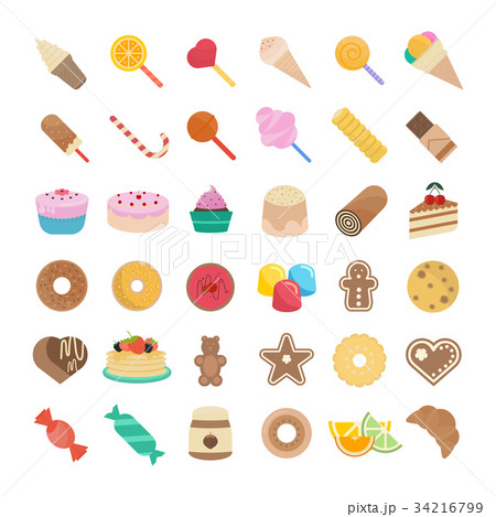 Set Vector Illustration of Candy Set Vector Illustration of Candy 34216799