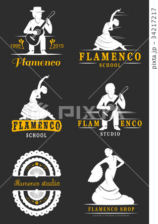 Set Logos and Badges Flamenco 34217217