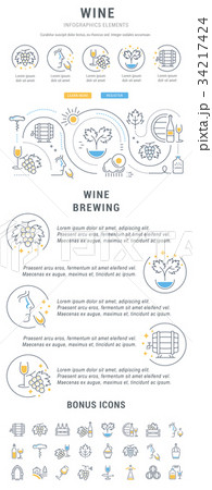 Website Banner and Landing Page Wine 34217424