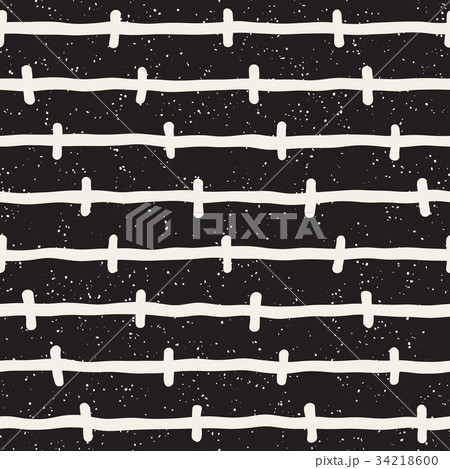 Seamless pattern with hand drawn lines. Abstract 34218600
