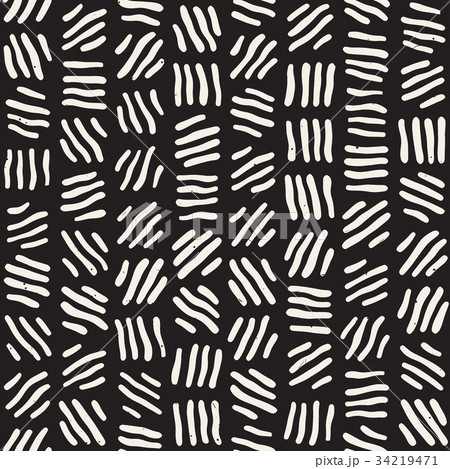 Seamless freehand pattern. Vector abstract rough Seamless freehand pattern. Vector abstract rough 34219471