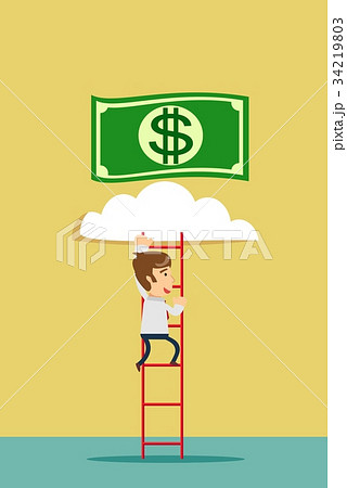 ladder to a money cloud. 34219803