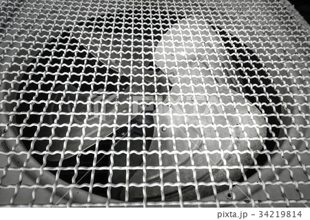 close-up old fan air -condition 34219814