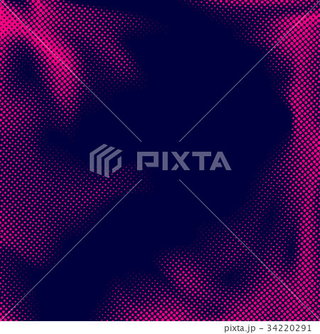 Bright pink dotted distressed old style halftone 34220291