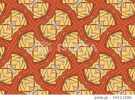 brown and yellow background abstract flowers. 34221086