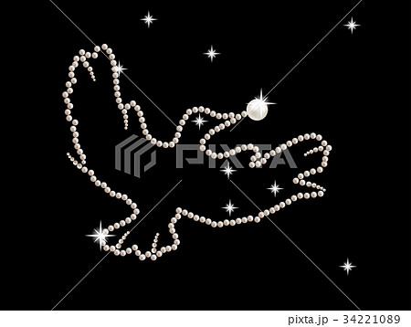 Jewel figurine bird decorated with white pearls 34221089