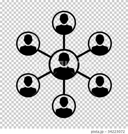 Network Icon Vector Symbol Group of People Symbol Network Icon Vector Symbol Group of People Symbol 34223072