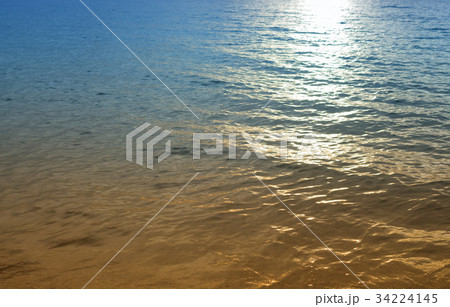 Sunrise morning Colorful and water reflex 34224145