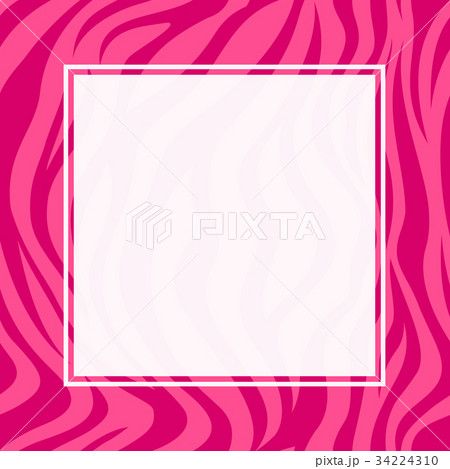 Zebra print border design. Zebra print border design. 34224310
